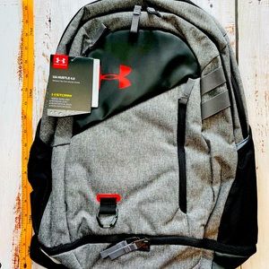 BNIB Under Armour Hustle 4.0 (Grey) Backpack